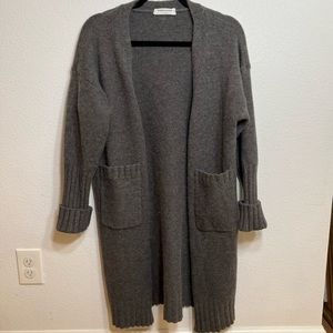 Goodnight Macaroon long grey cardigan